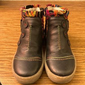 Rieker Felicitas 59 black leather ankle boot